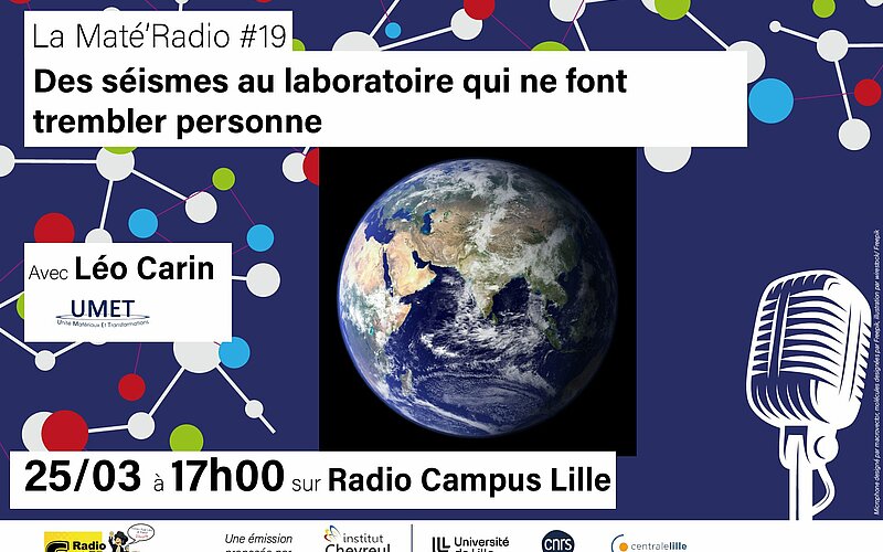 Intervention de Léo Carin sur Radio Campus: des seismes au laboratoire qui ne font trembler personne.